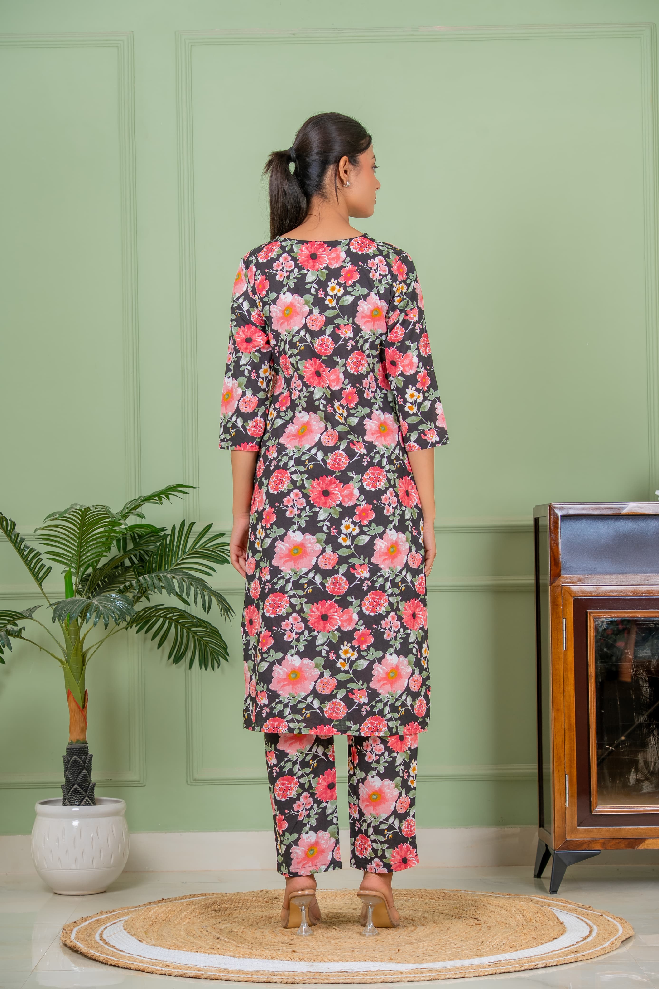 floral kurta set