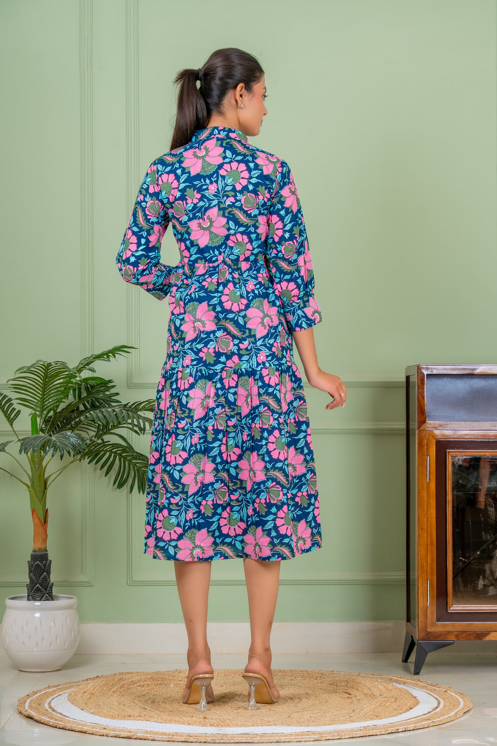 tunic blue long kurta