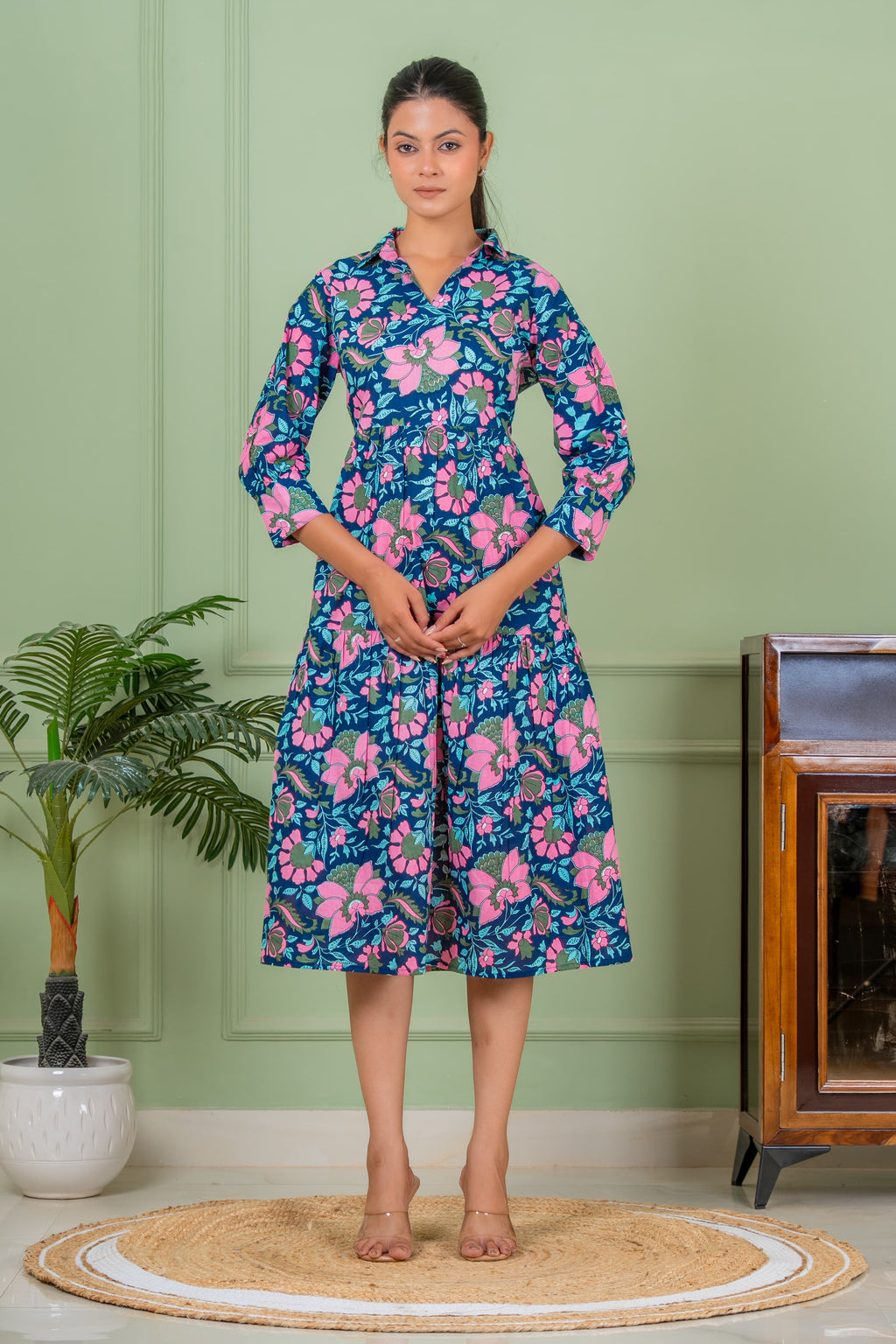 tunic blue long kurta