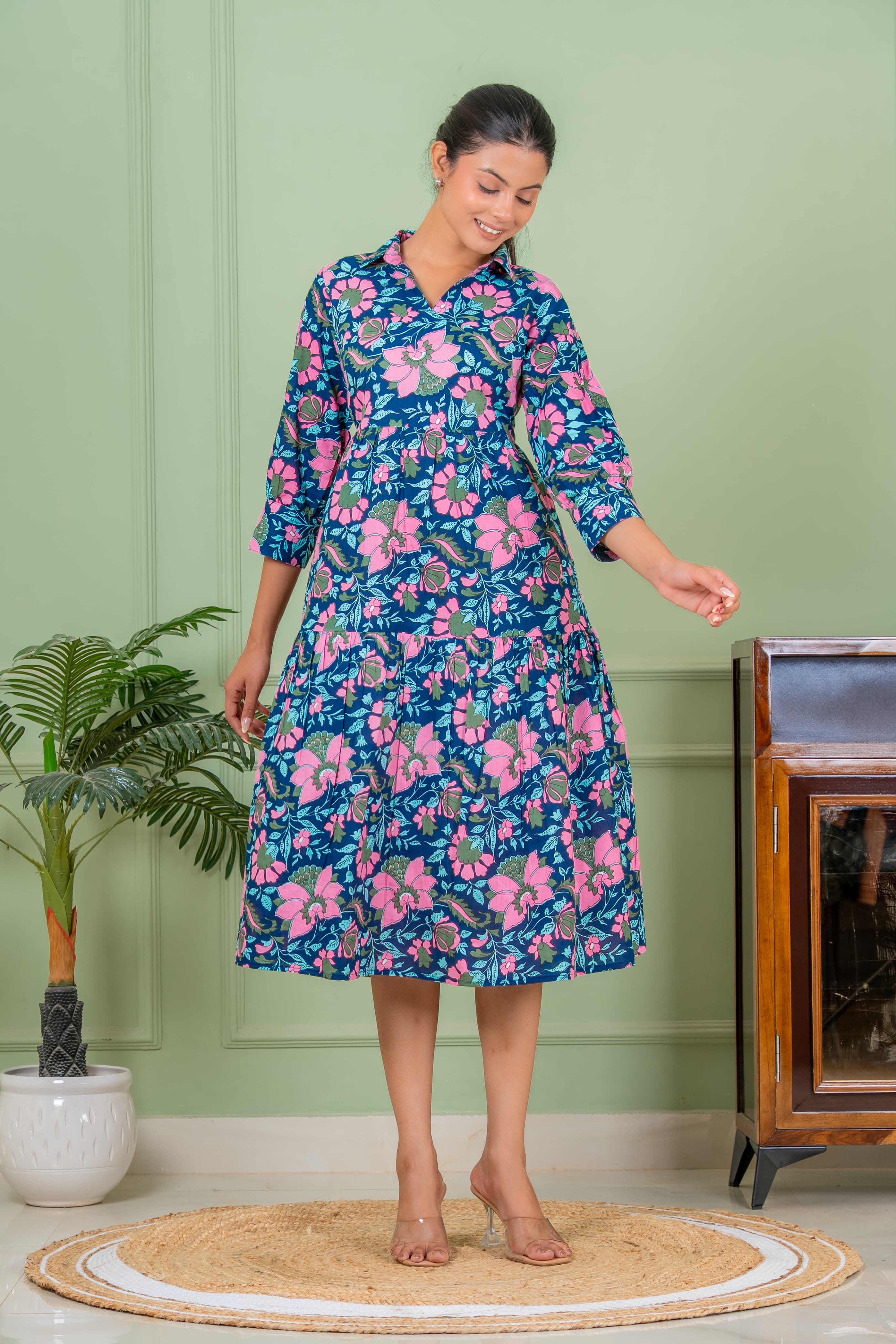 tunic blue long kurta