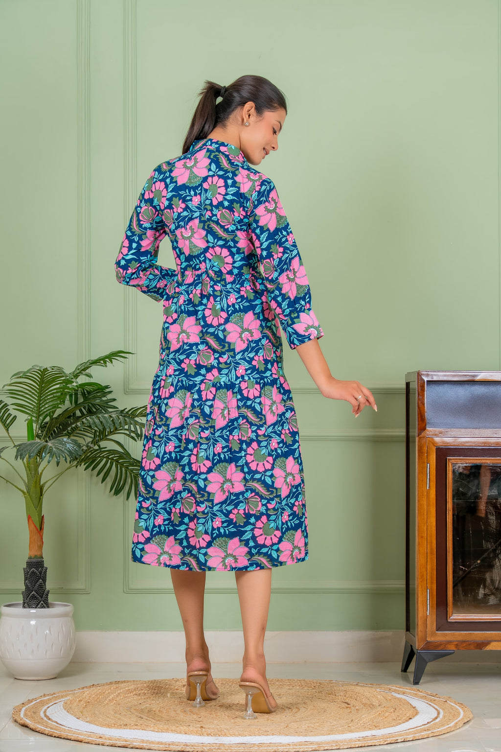 tunic blue long kurta