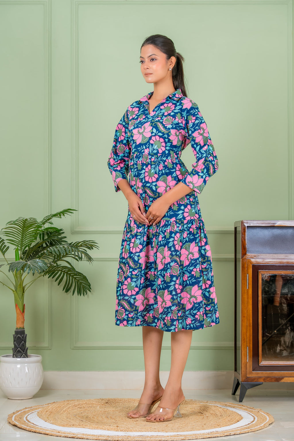 tunic blue long kurta