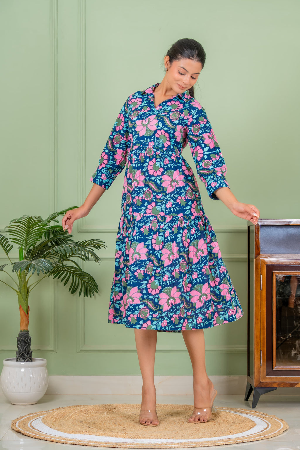 tunic blue long kurta