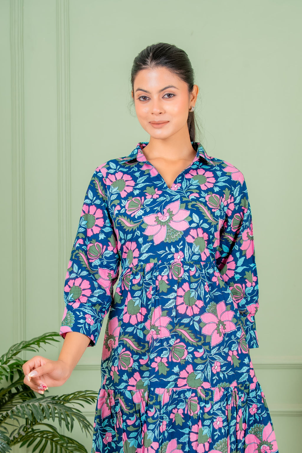 tunic blue long kurta