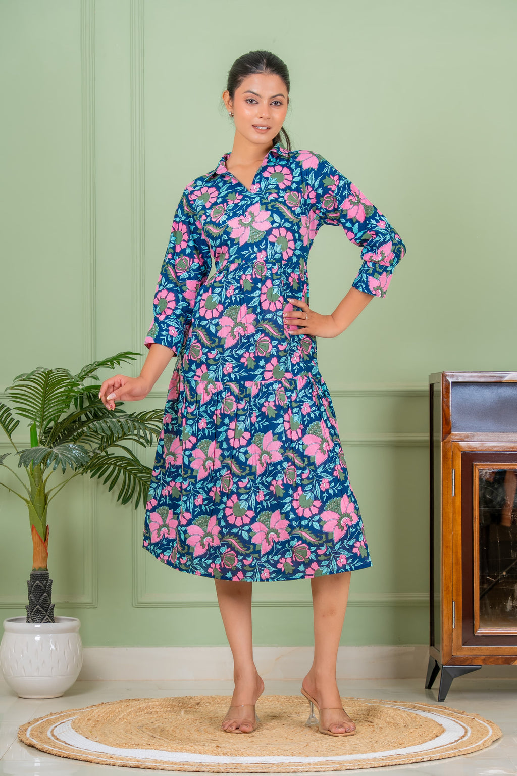 tunic blue long kurta