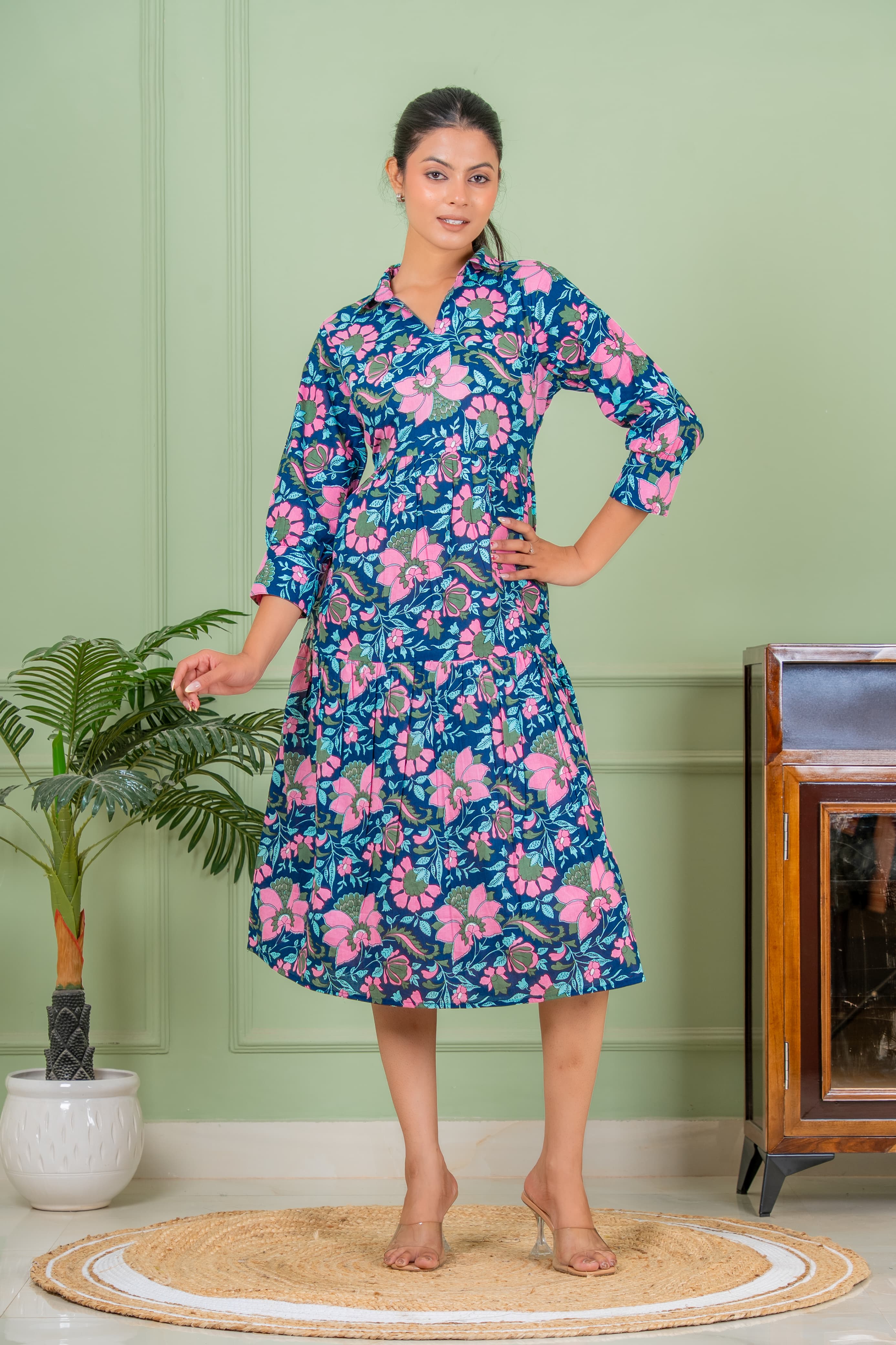 tunic blue long kurta