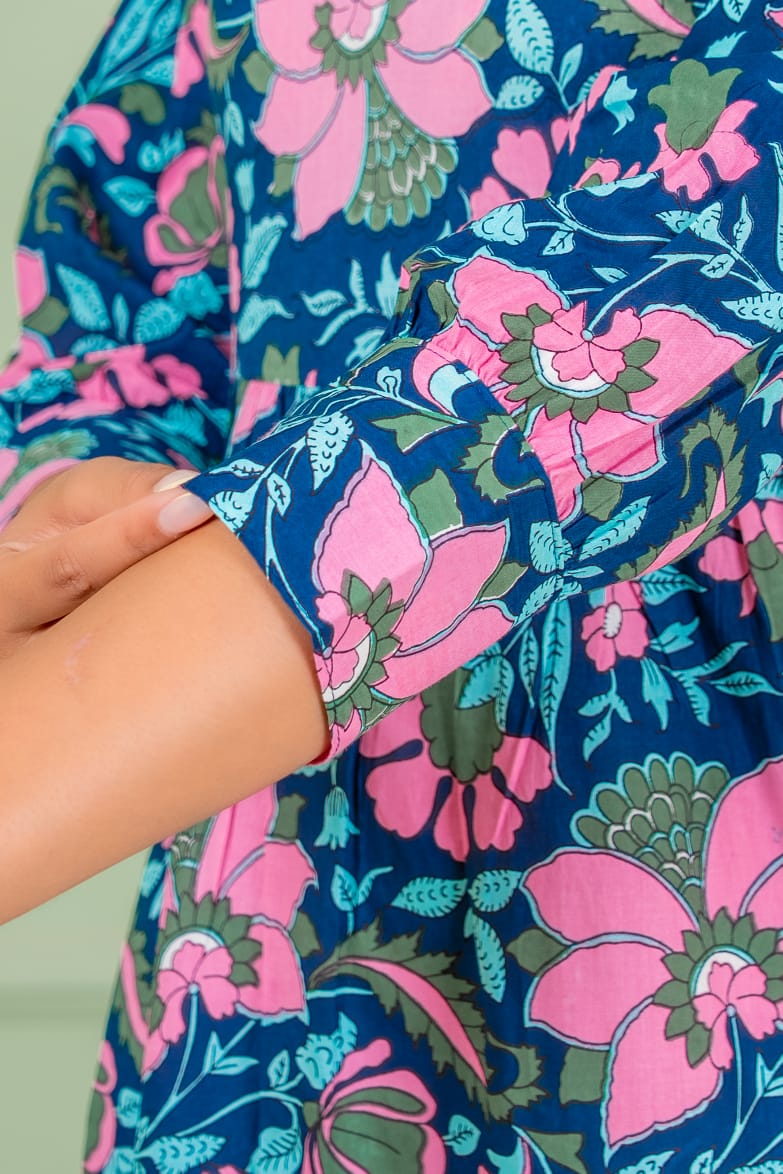 tunic blue long kurta