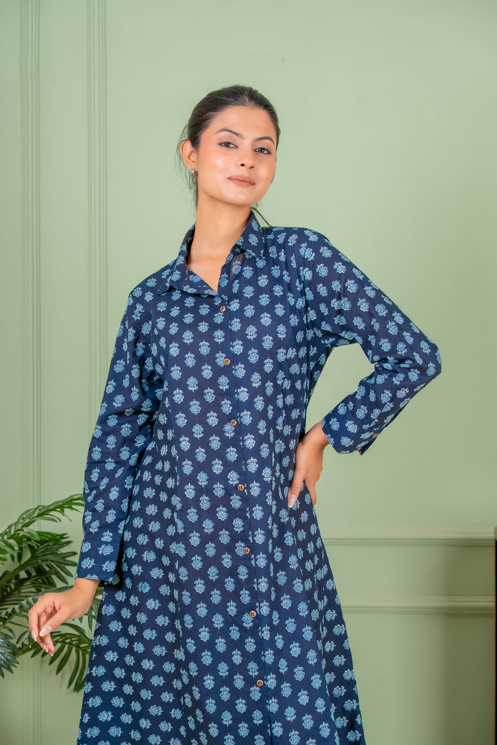 jasmine blue A line kurta