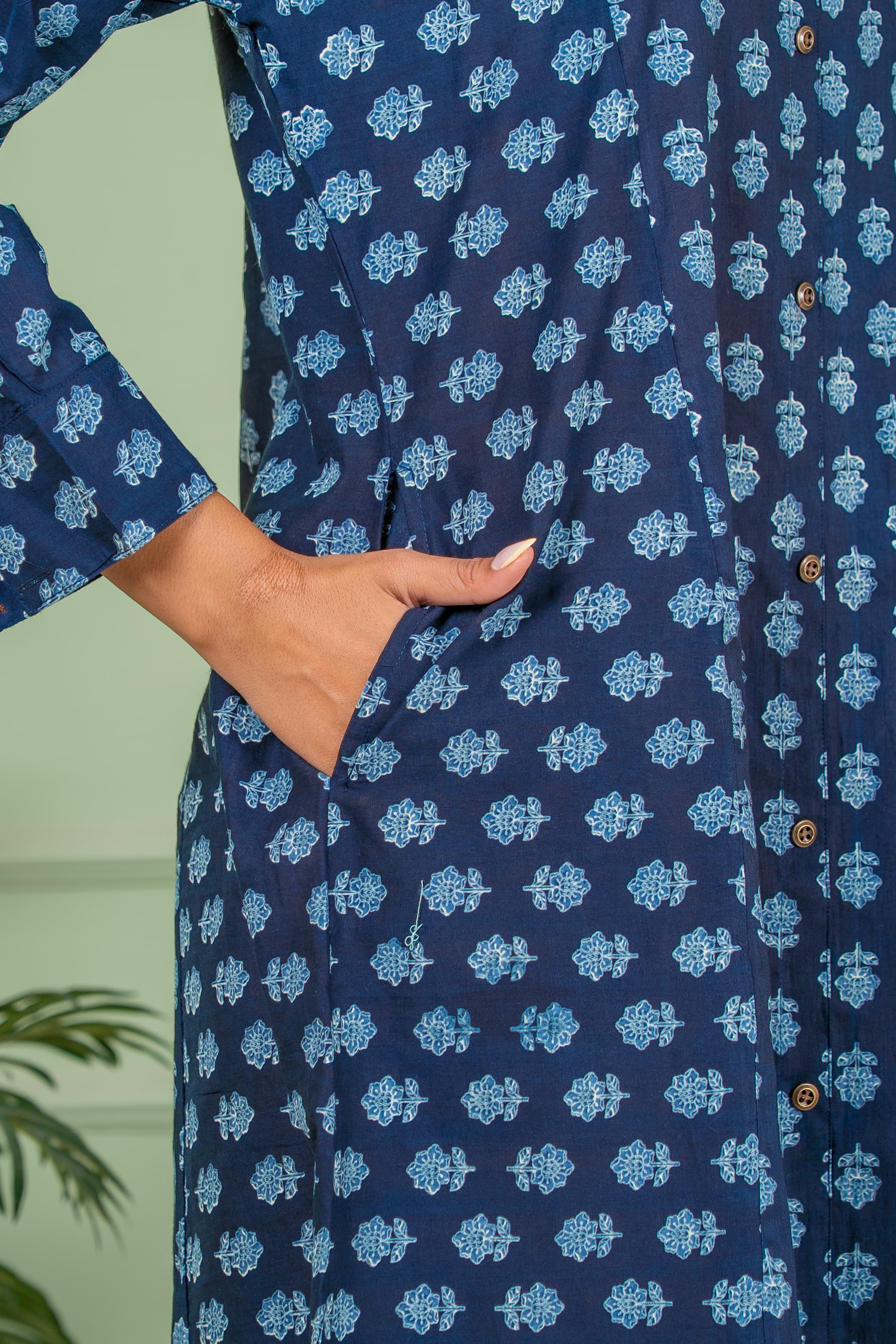 jasmine blue A line kurta
