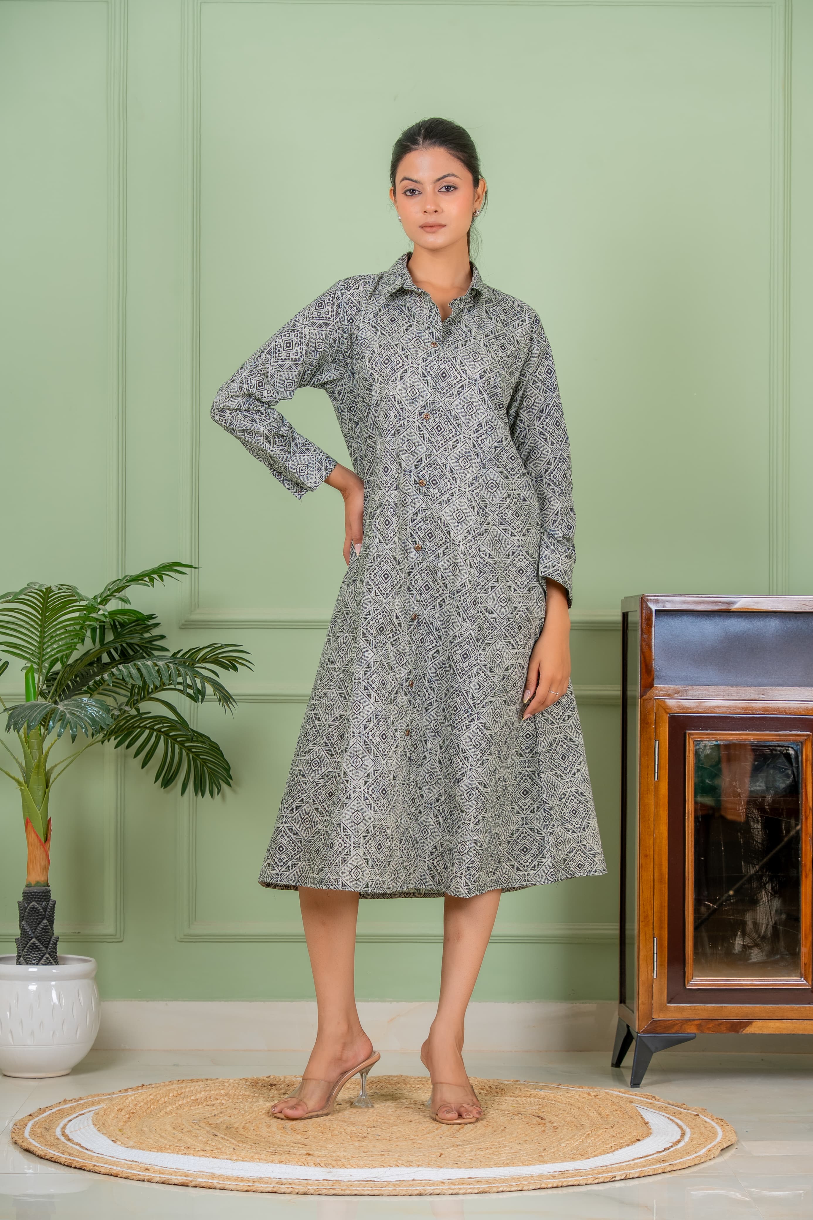jasmine black Aline kurta