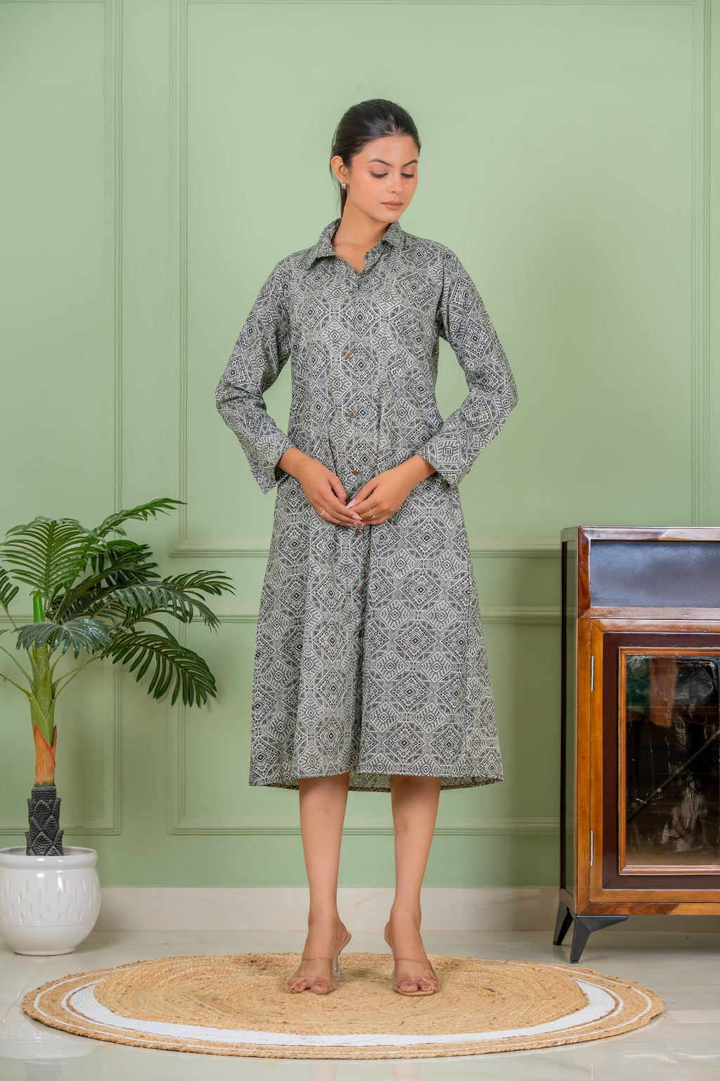 jasmine black Aline kurta