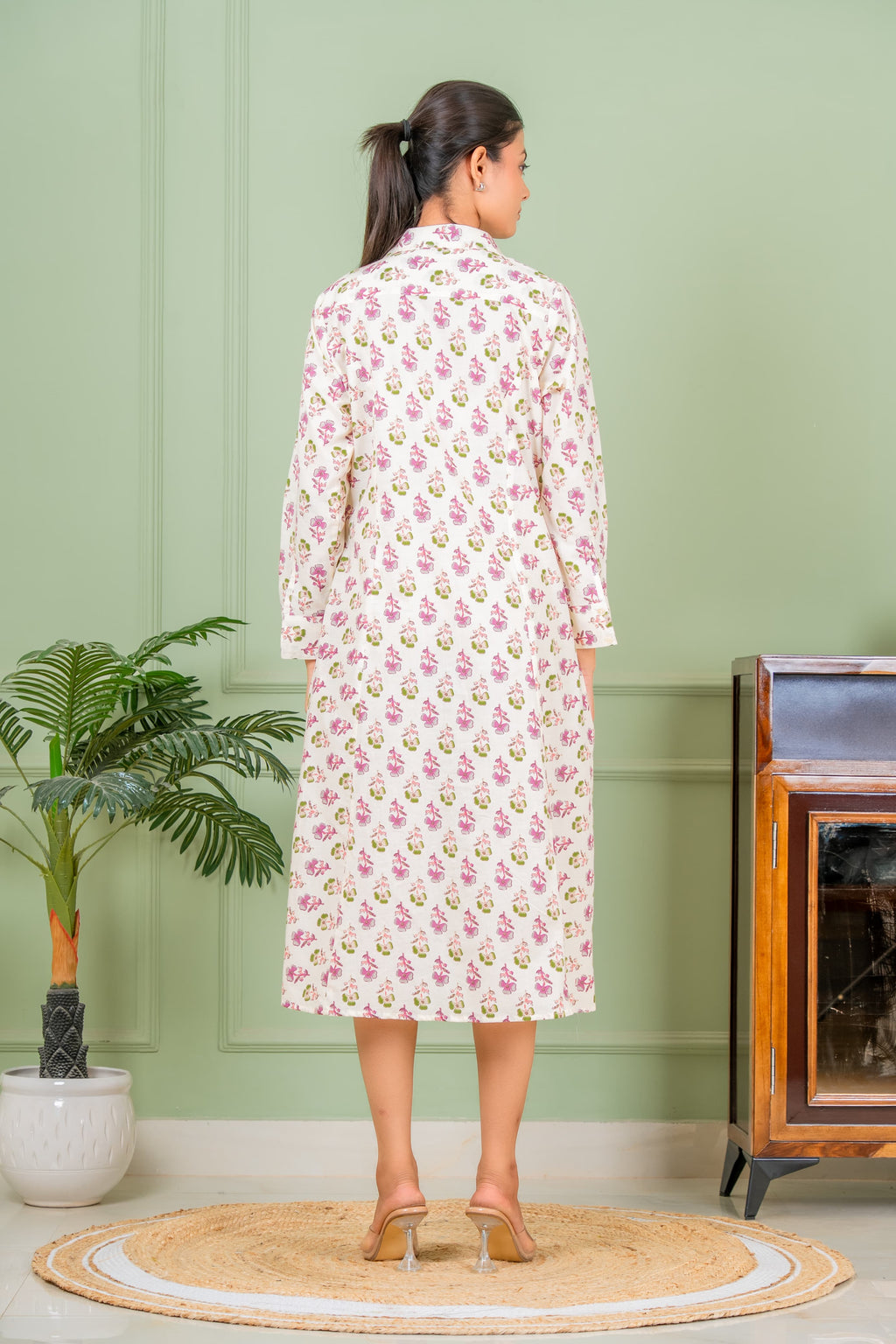 jasmine white kurta set