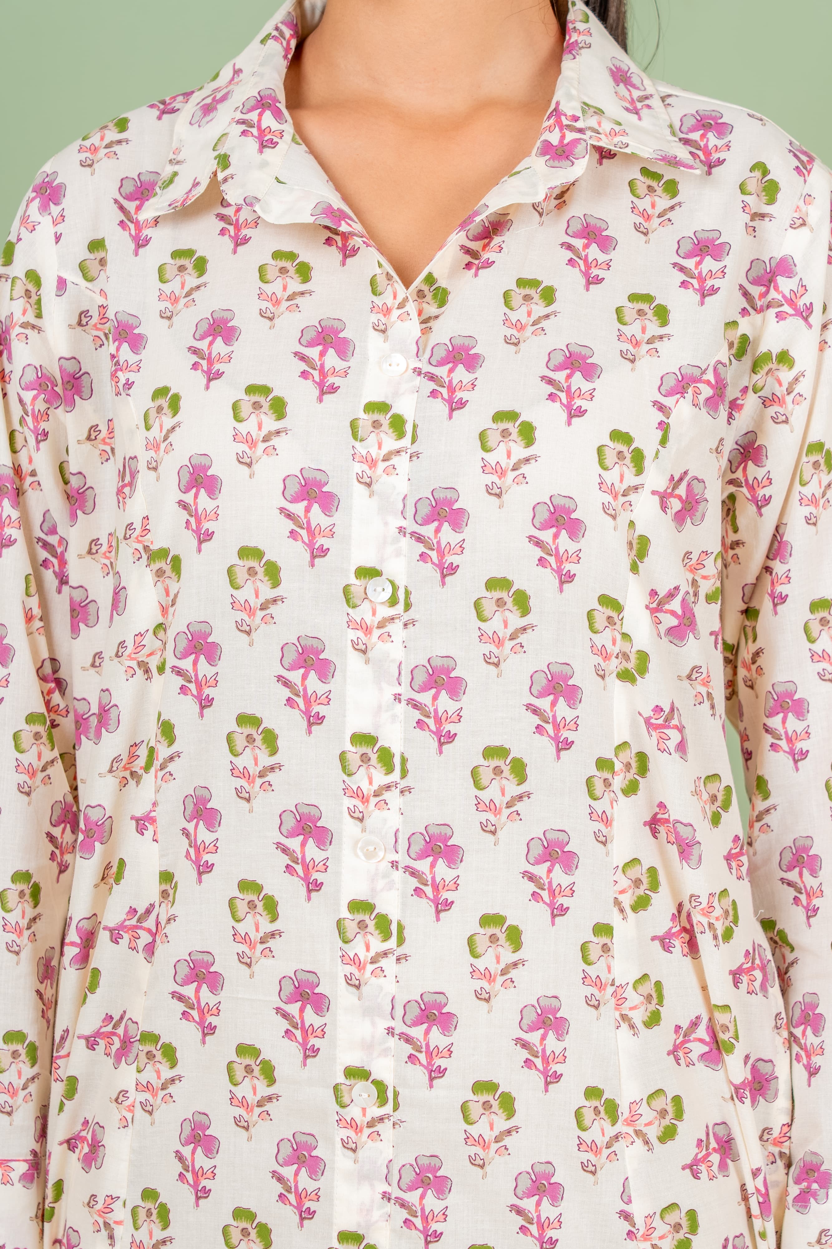 jasmine white kurta set