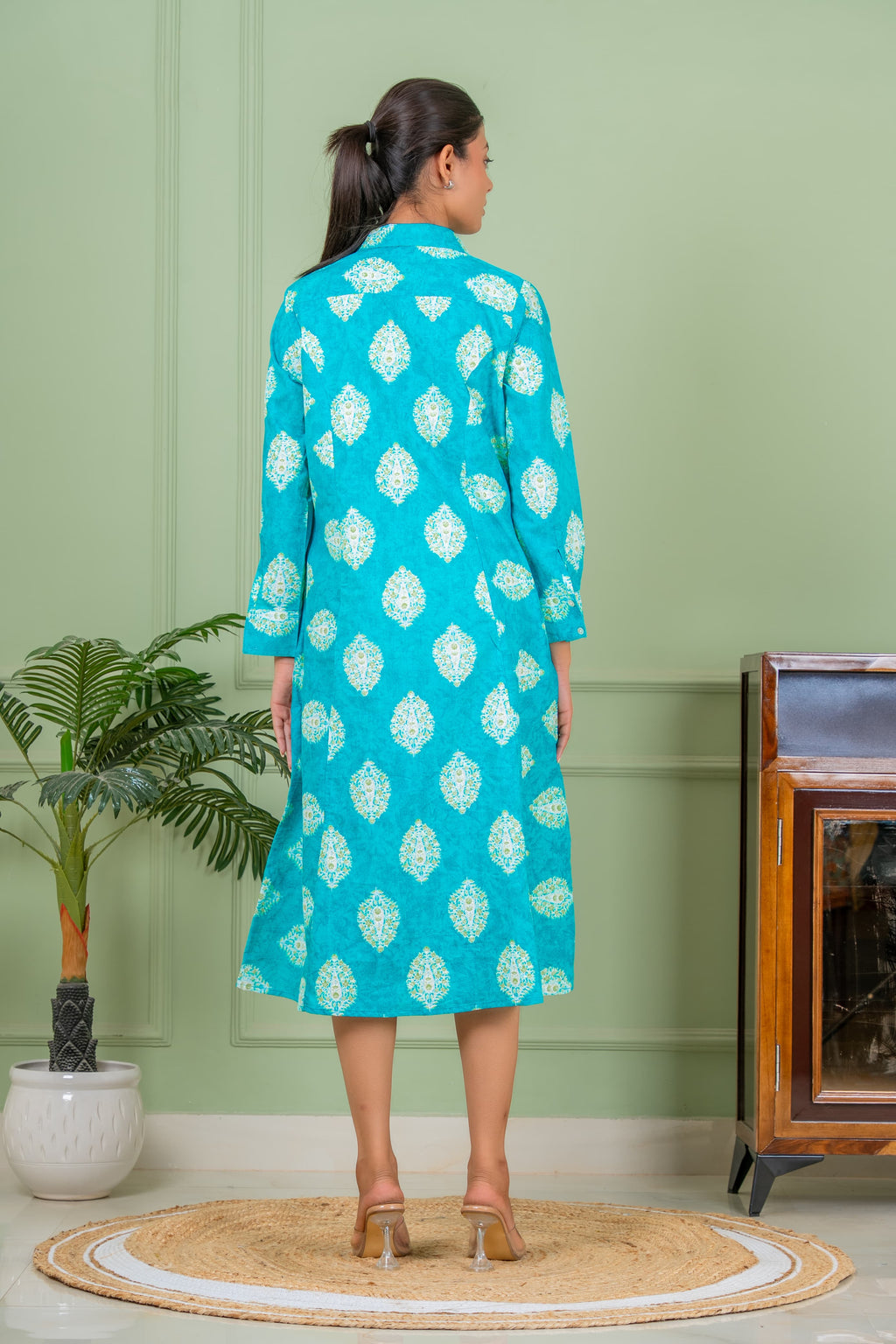 jasmine blue A line kurta