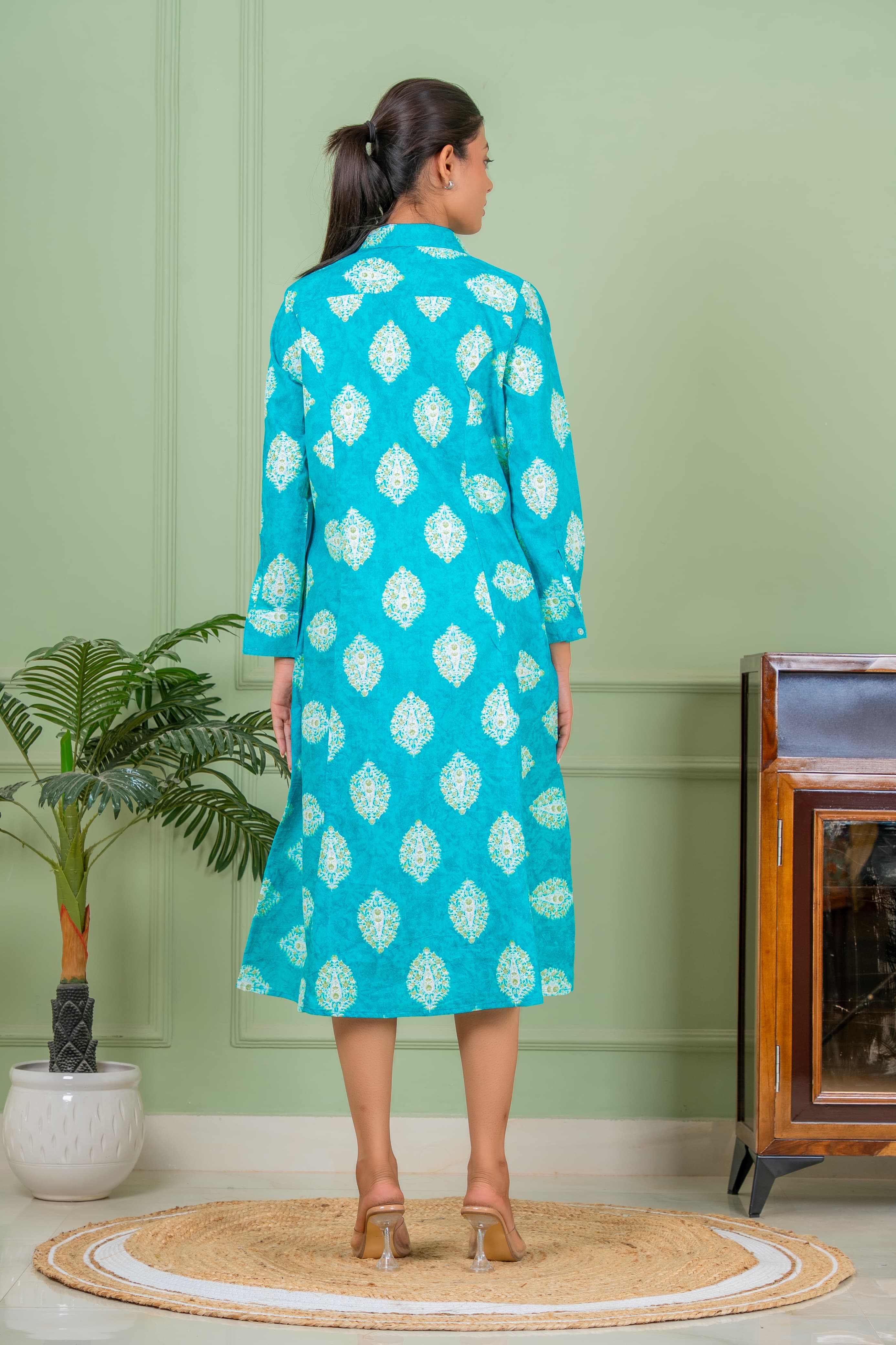 jasmine blue A line kurta