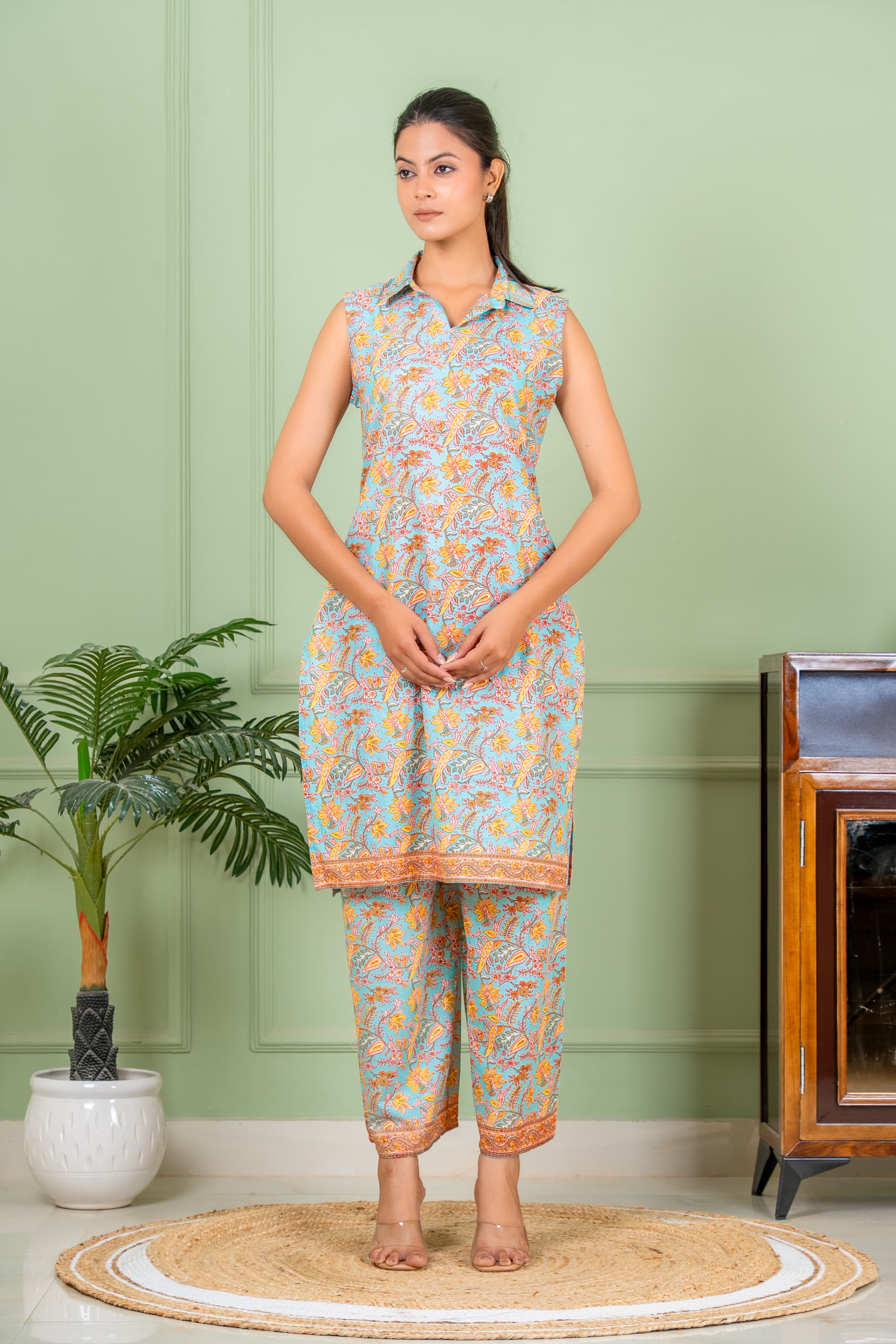 misty grey color co ord set