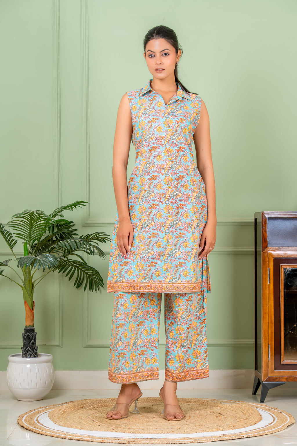 misty grey color co ord set