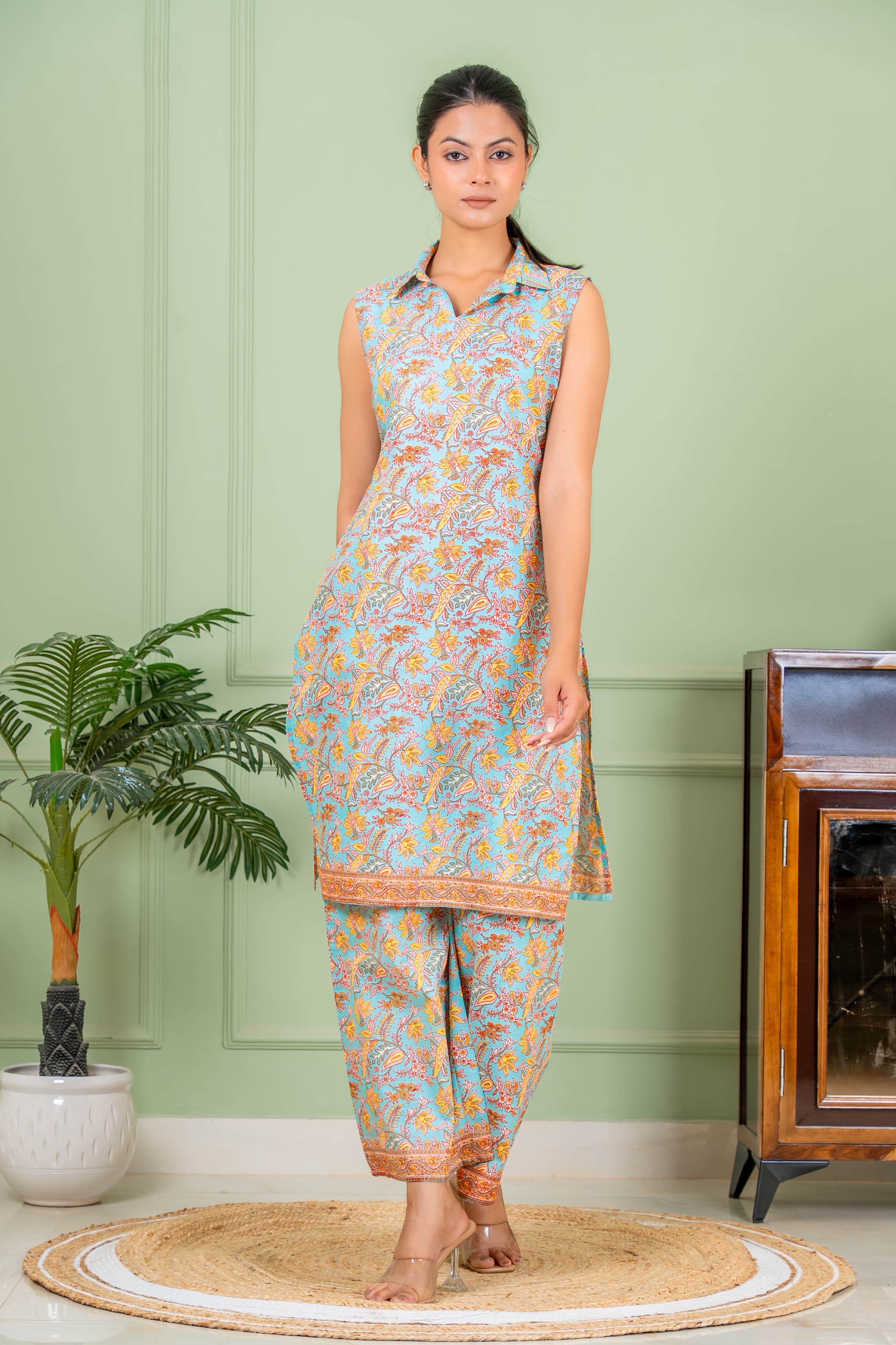 misty grey color co ord set