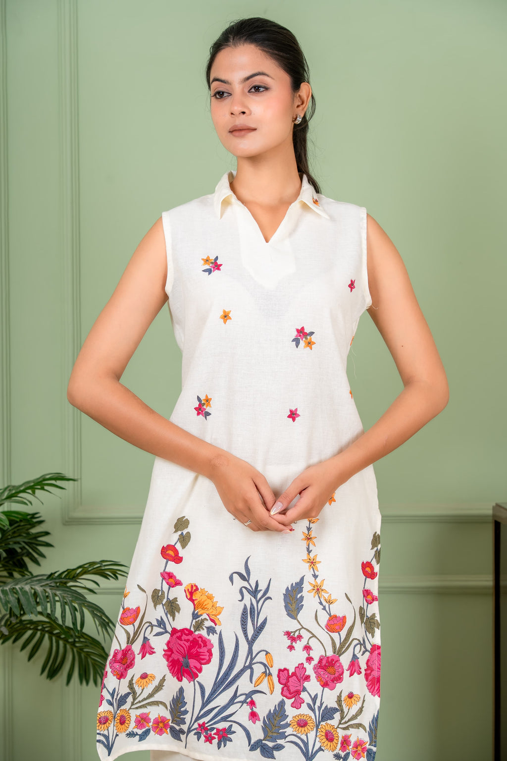 glossy white color co ord set