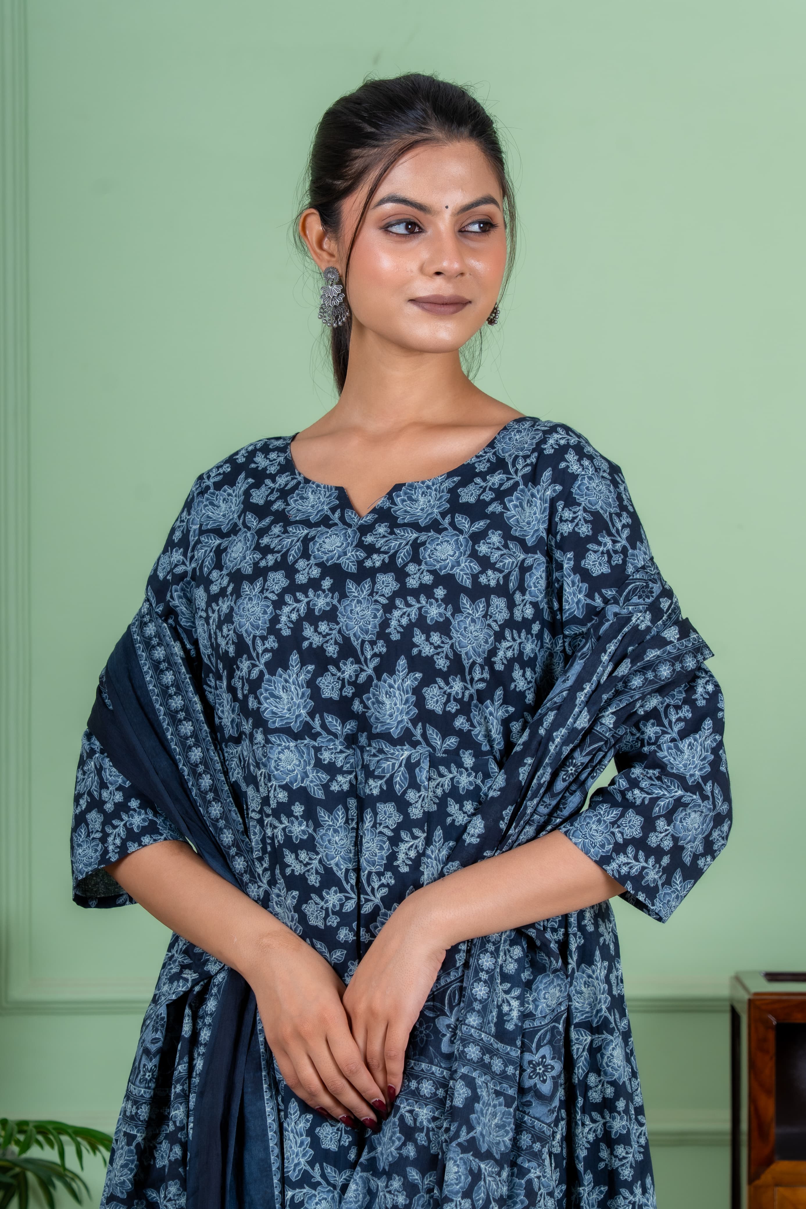 Moon night dupatta set