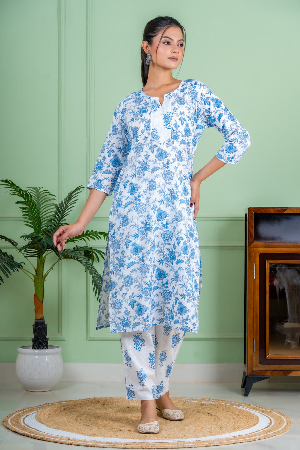 Joy blue kurta set