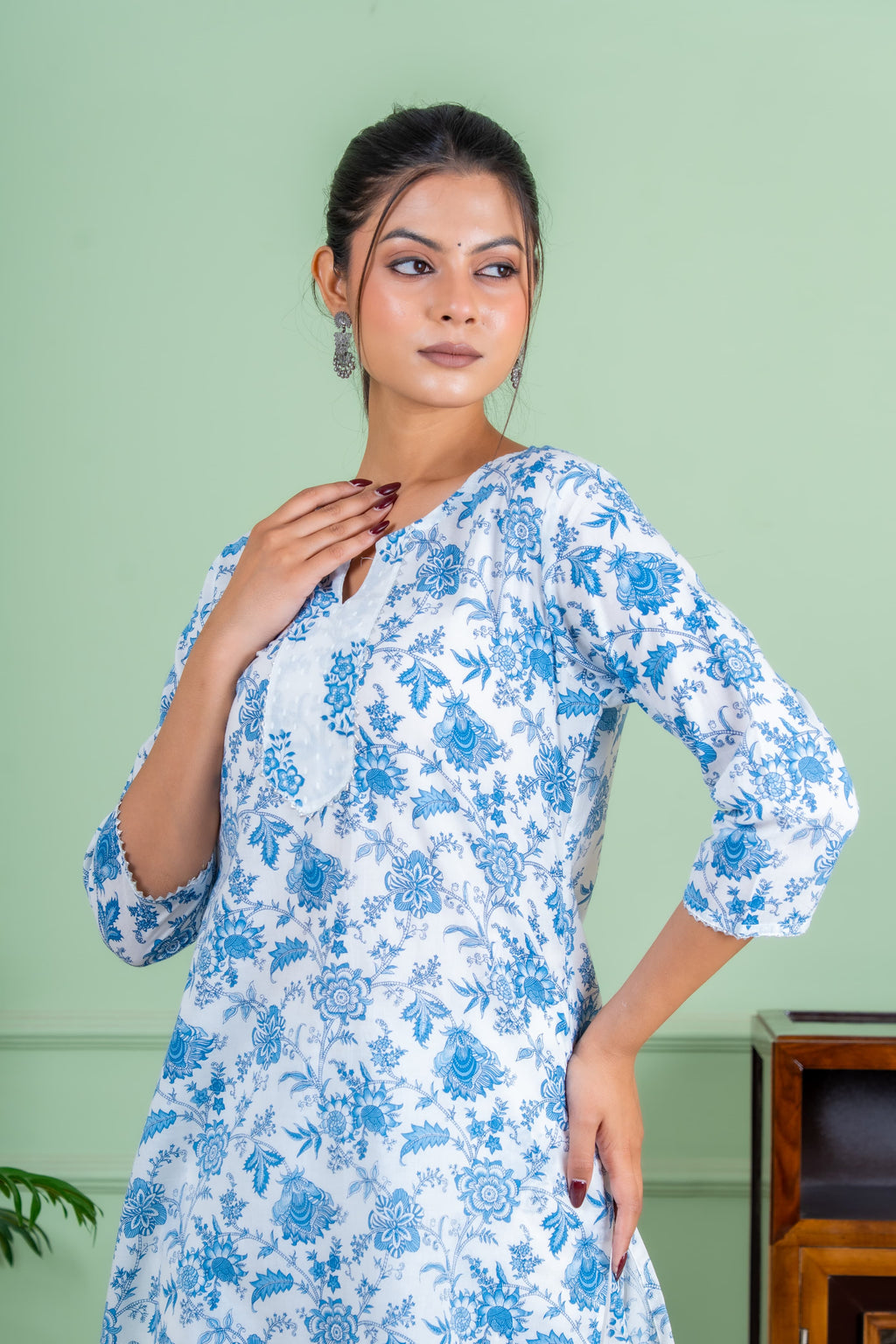 Joy blue kurta set