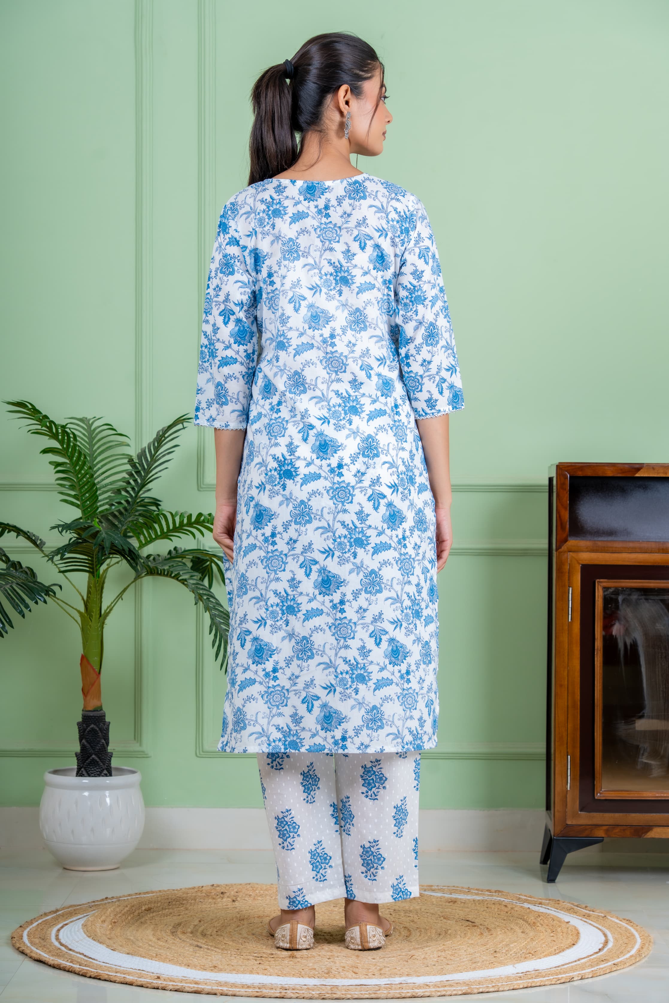 Joy blue kurta set
