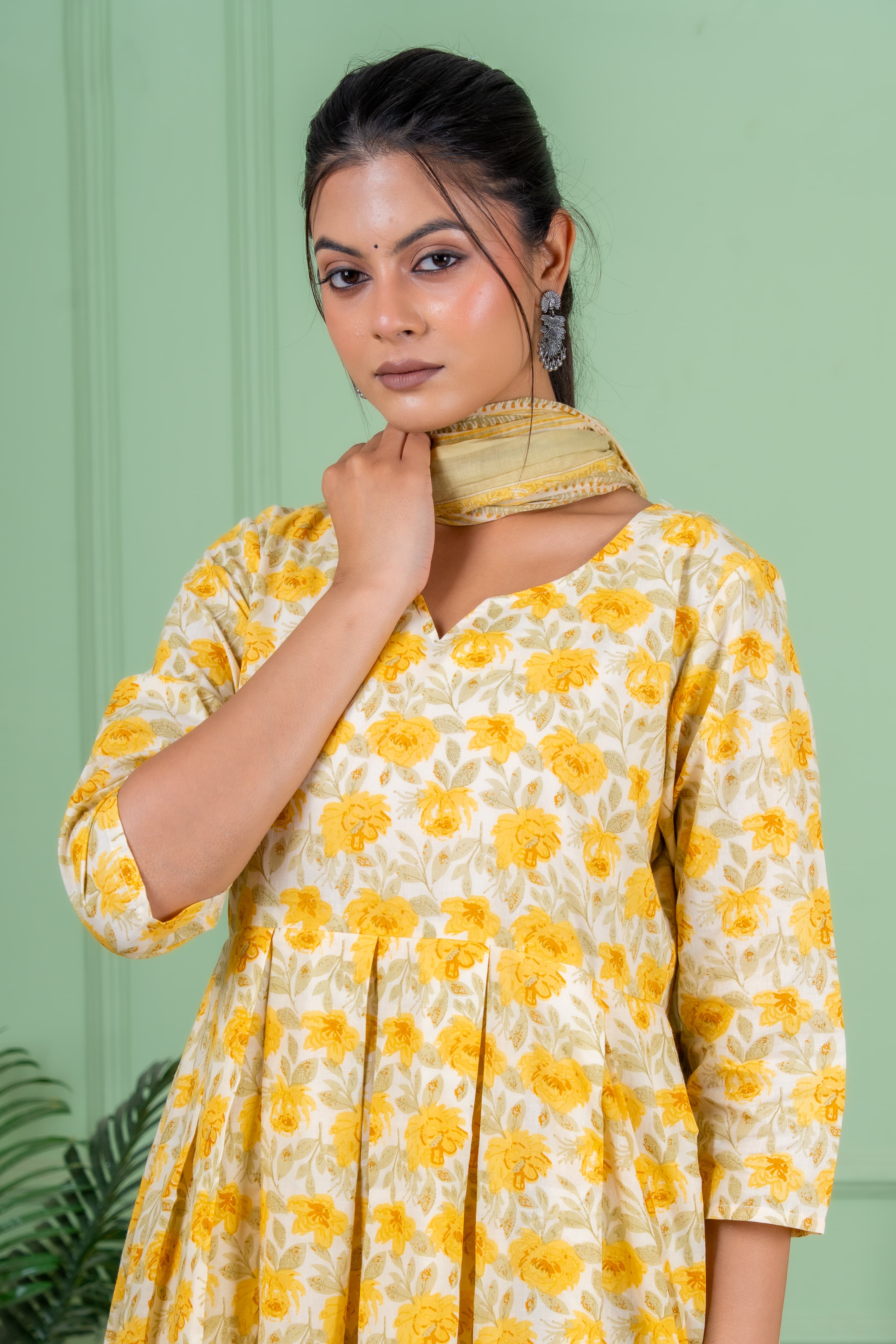 Mango Dupatta set