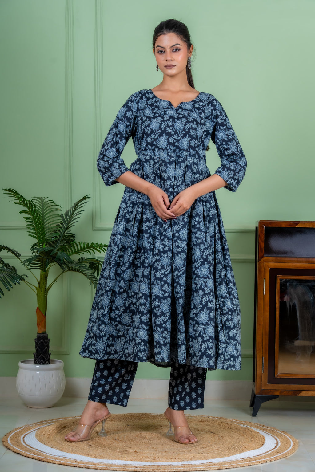 Moon night dupatta set