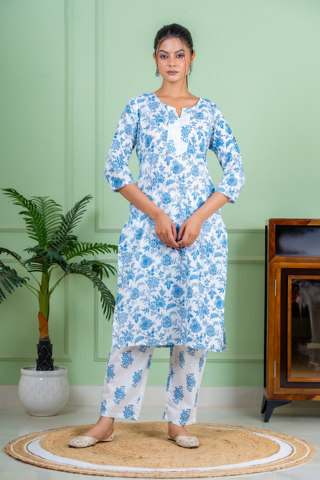 Joy blue kurta set