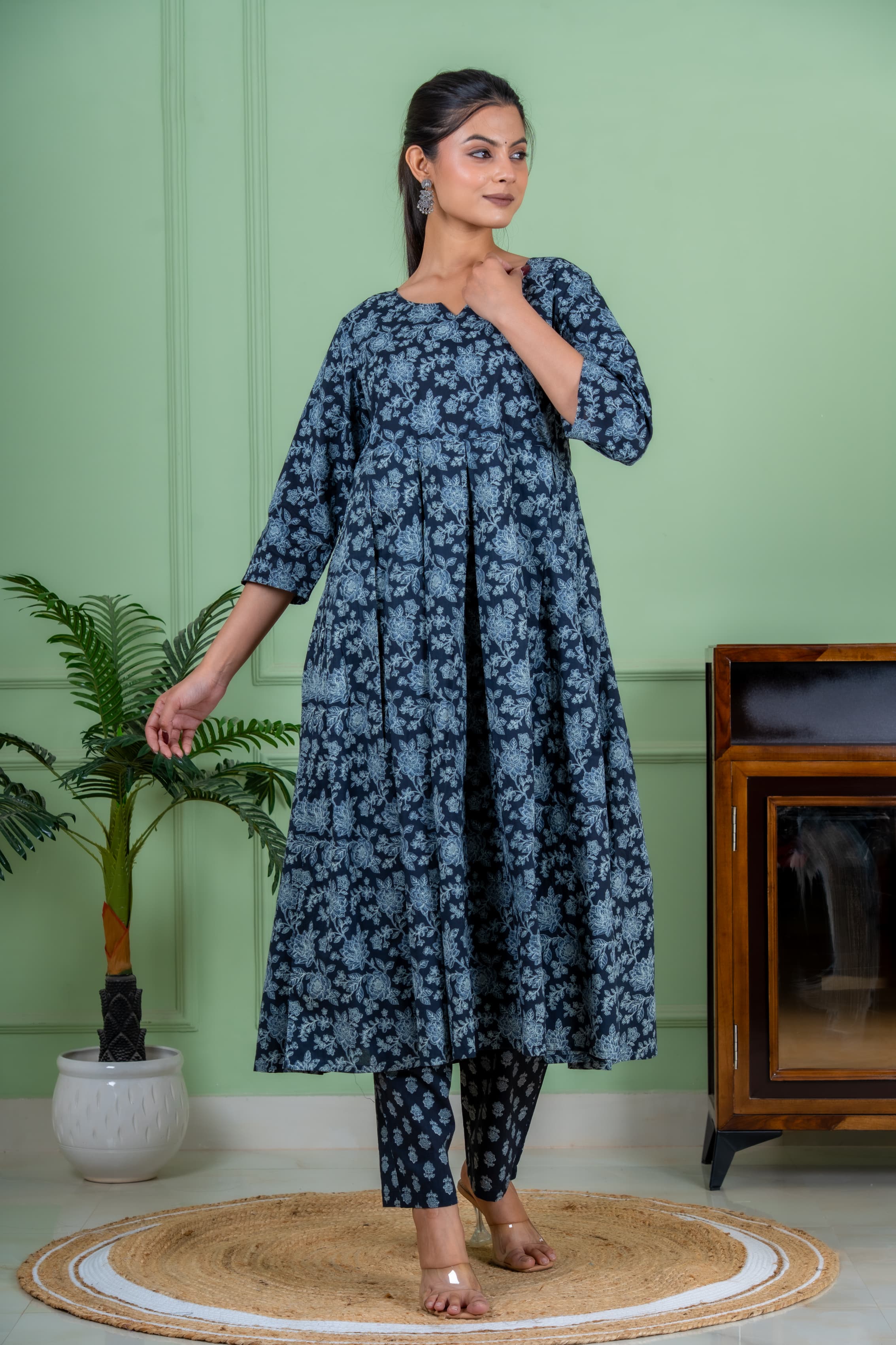 Moon night dupatta set