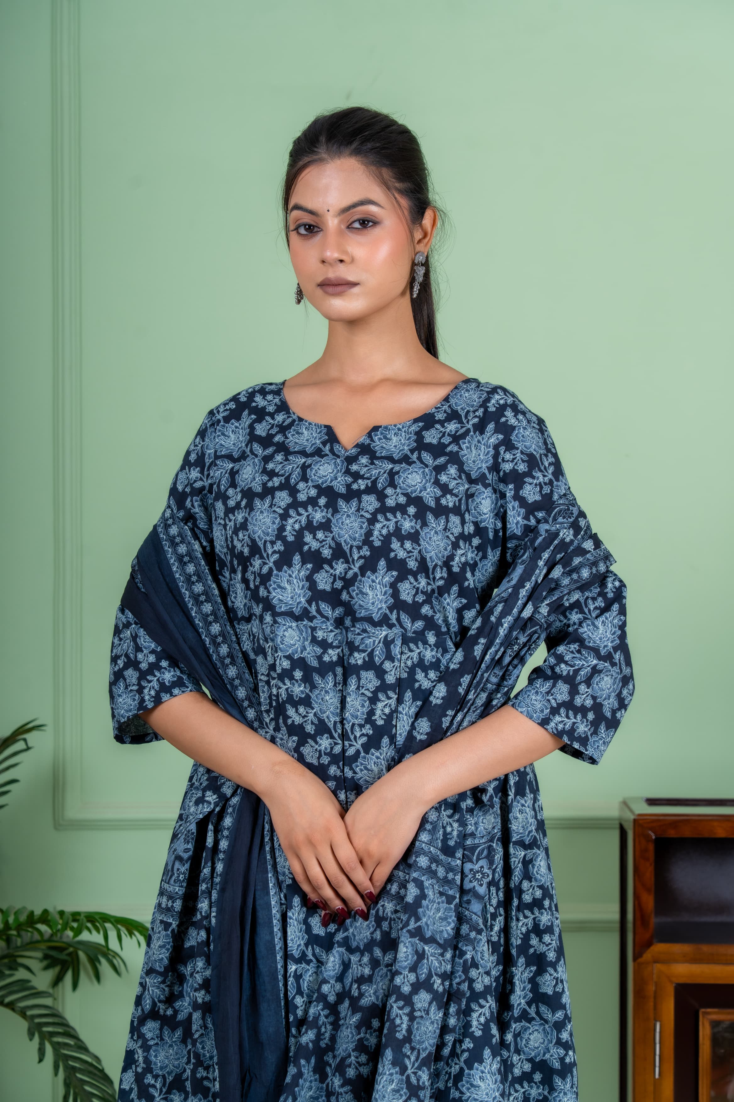 Moon night dupatta set